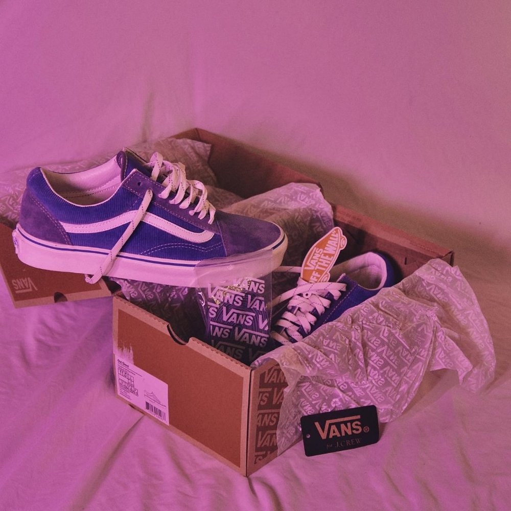 New Blue Vans Old Skool JCREW Exclusive US8